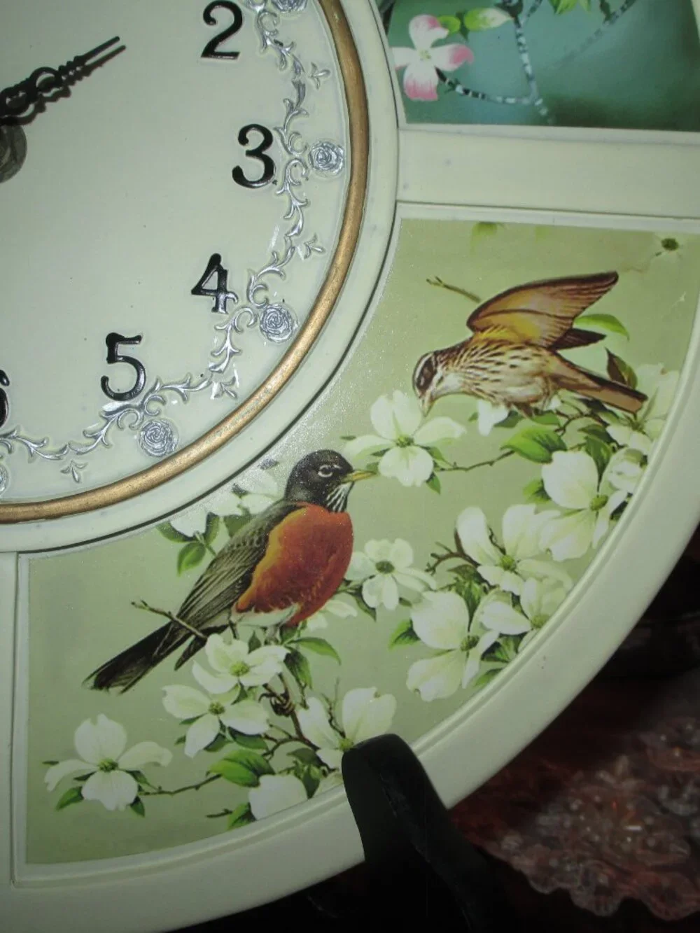 Birds & Flowers Clock